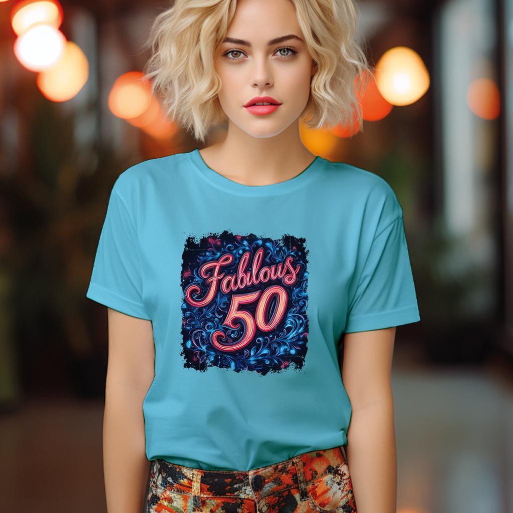 Camiseta Majica sa štampanim printom Cam 908, Ženska, Akvamarin