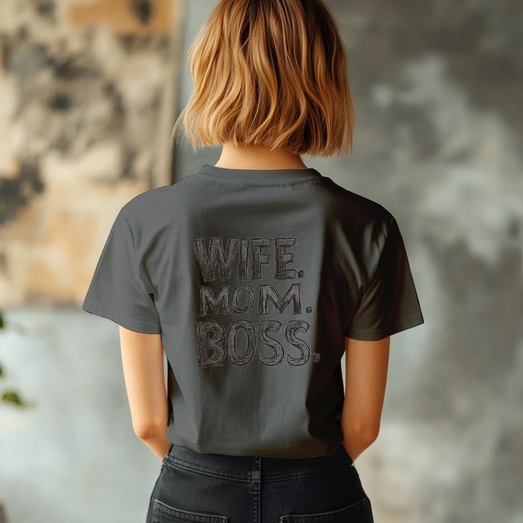 Camiseta Majica sa štampanim printom Cam 886, Ženska, Tamnosiva