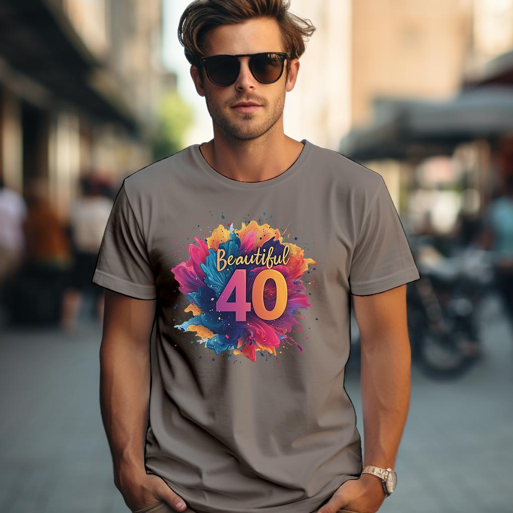 Camiseta Majica sa štampanim printom Cam 901, Muška, Svetlosiva