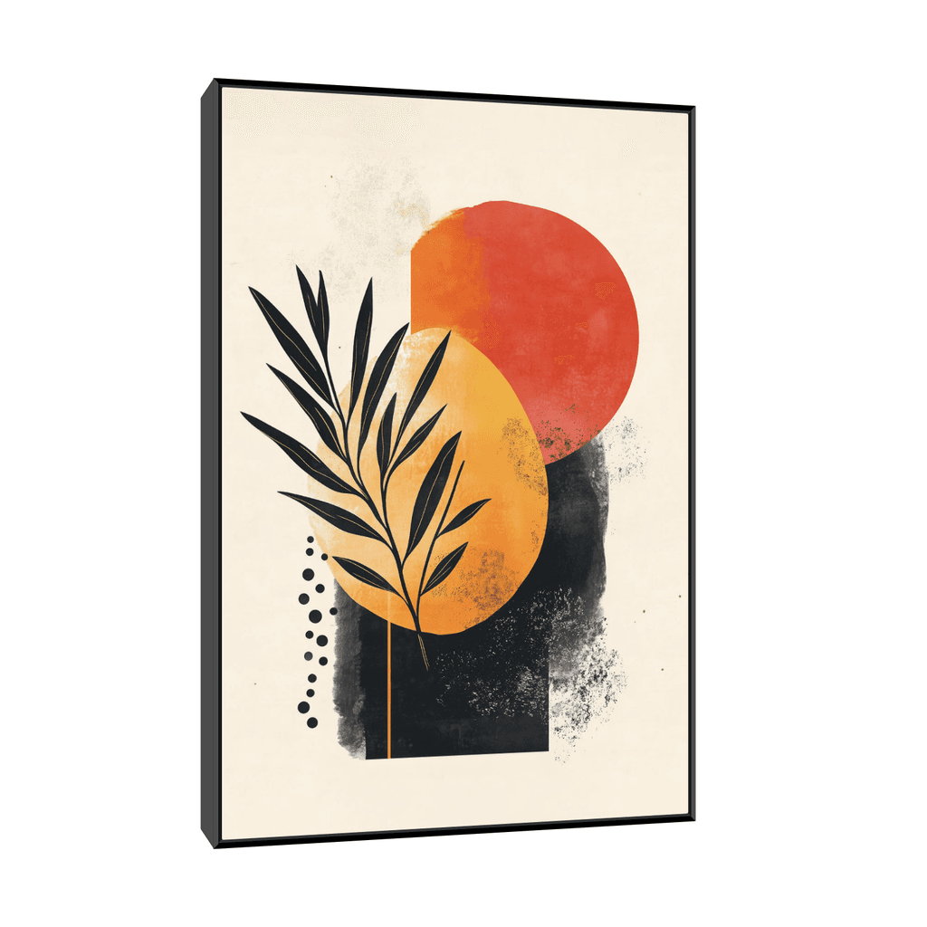 Canvas Slika na platu Zlatna zora II, 30x45cm, Sa ramom, Crni