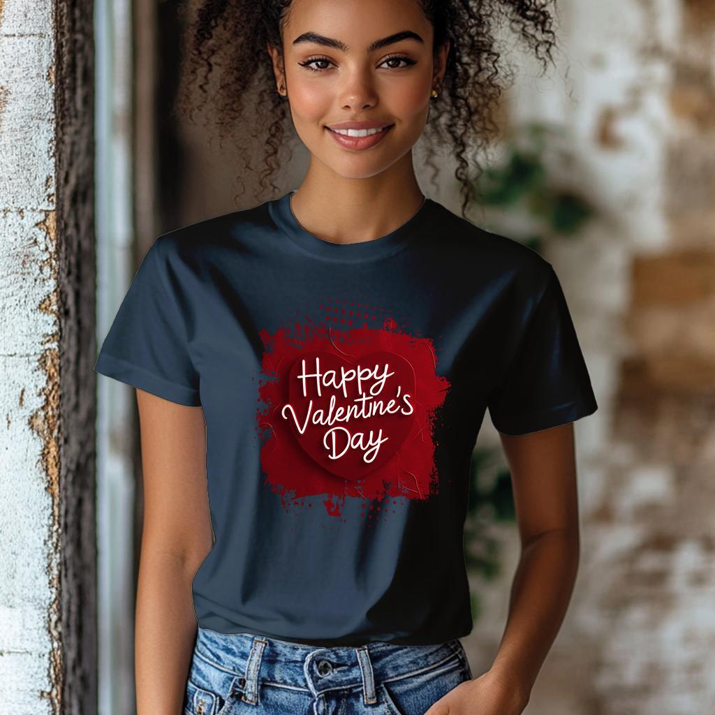 Camiseta Majica sa štampanim printom Cam 875, Ženska, Teget