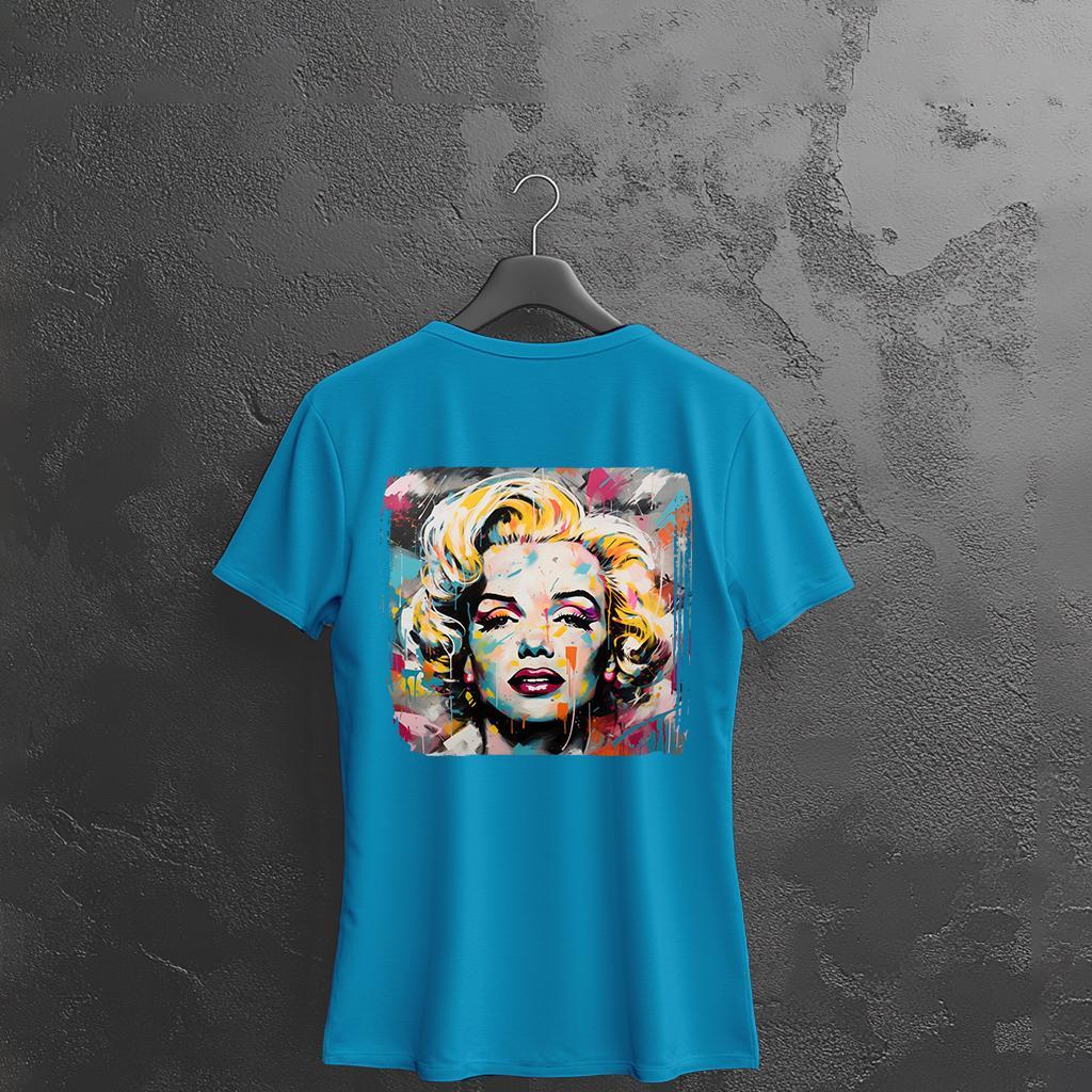 Camiseta Majica sa štampanim printom Cam 893, Ženska, Akva