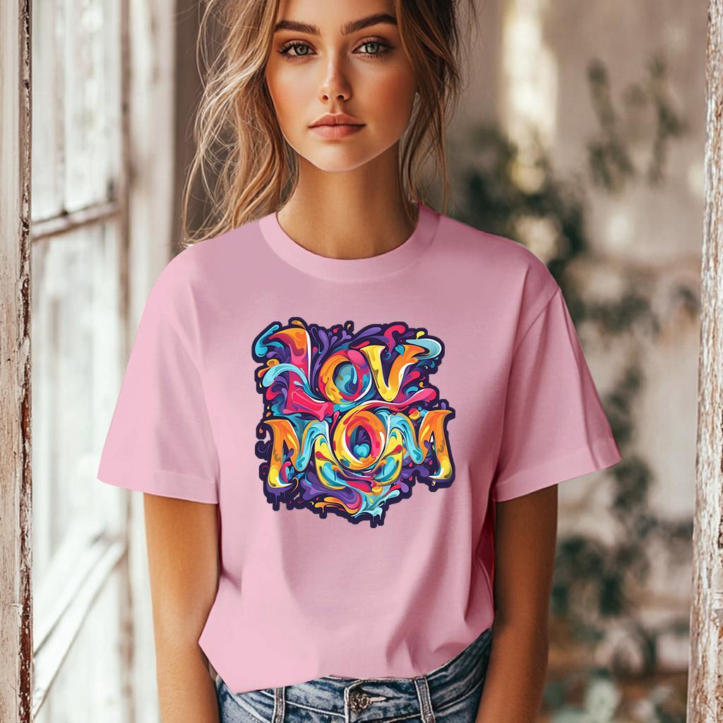 Camiseta Majica sa štampanim printom Cam 889, Ženska, Roze