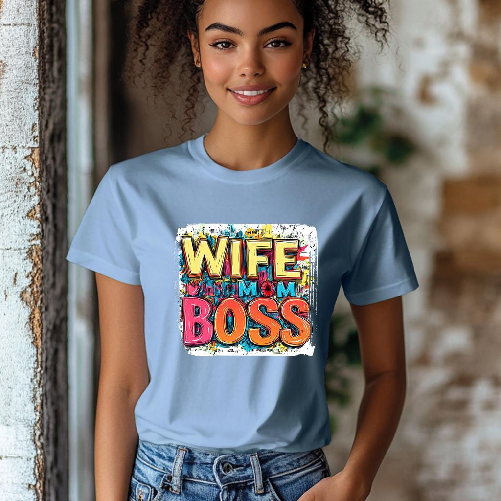 Camiseta Majica sa štampanim printom Cam 892, Ženska, Cijan