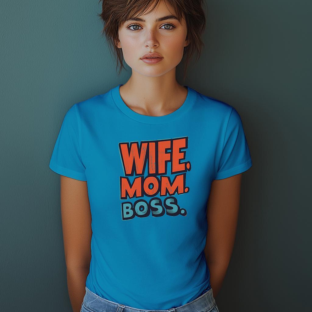 Camiseta Majica sa štampanim printom Cam 885, Ženska, Akva