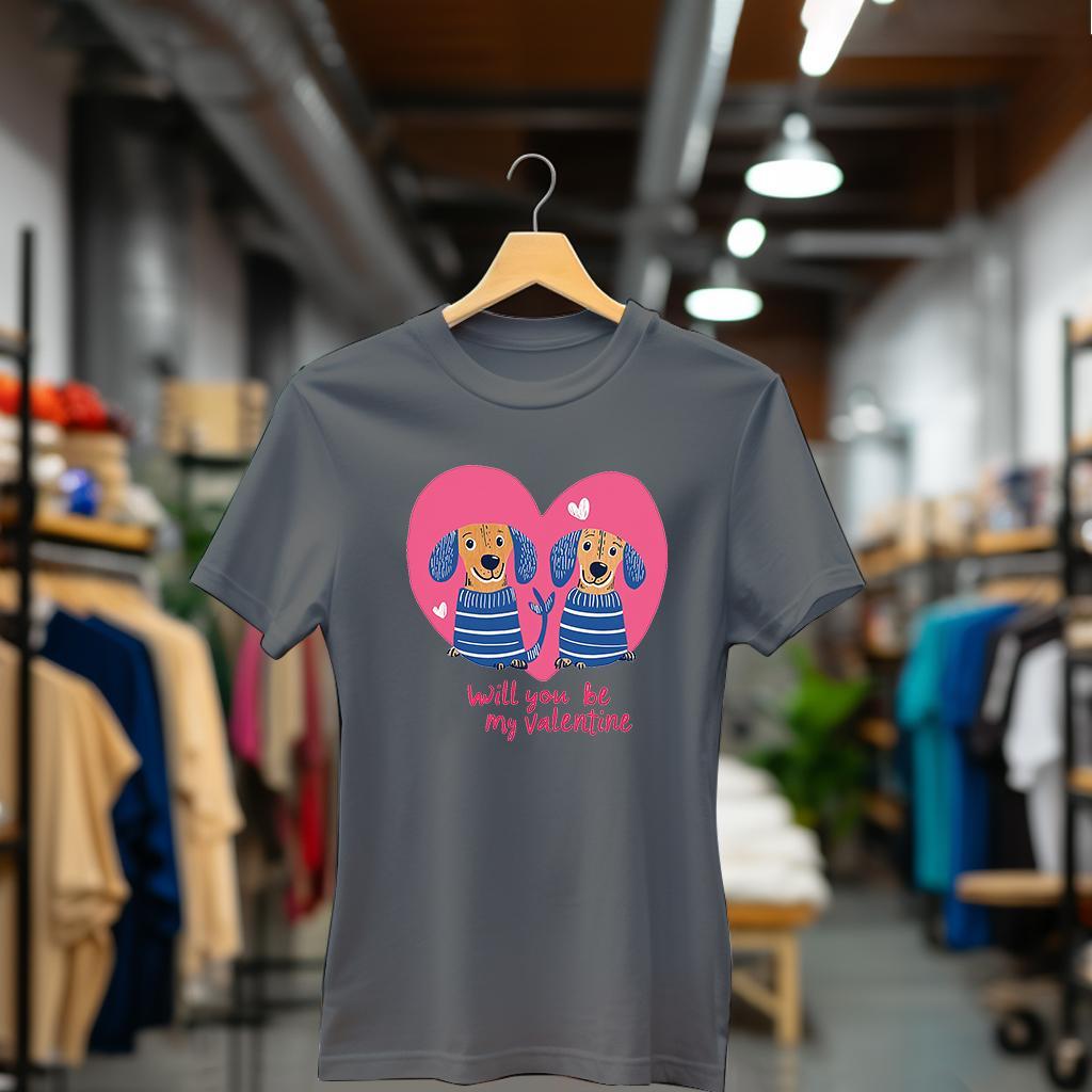 Camiseta Majica sa štampanim printom Cam 872, Ženska, Tamnosiva