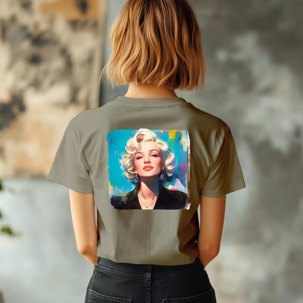 Camiseta Majica sa štampanim printom Cam 894, Ženska, Kaki