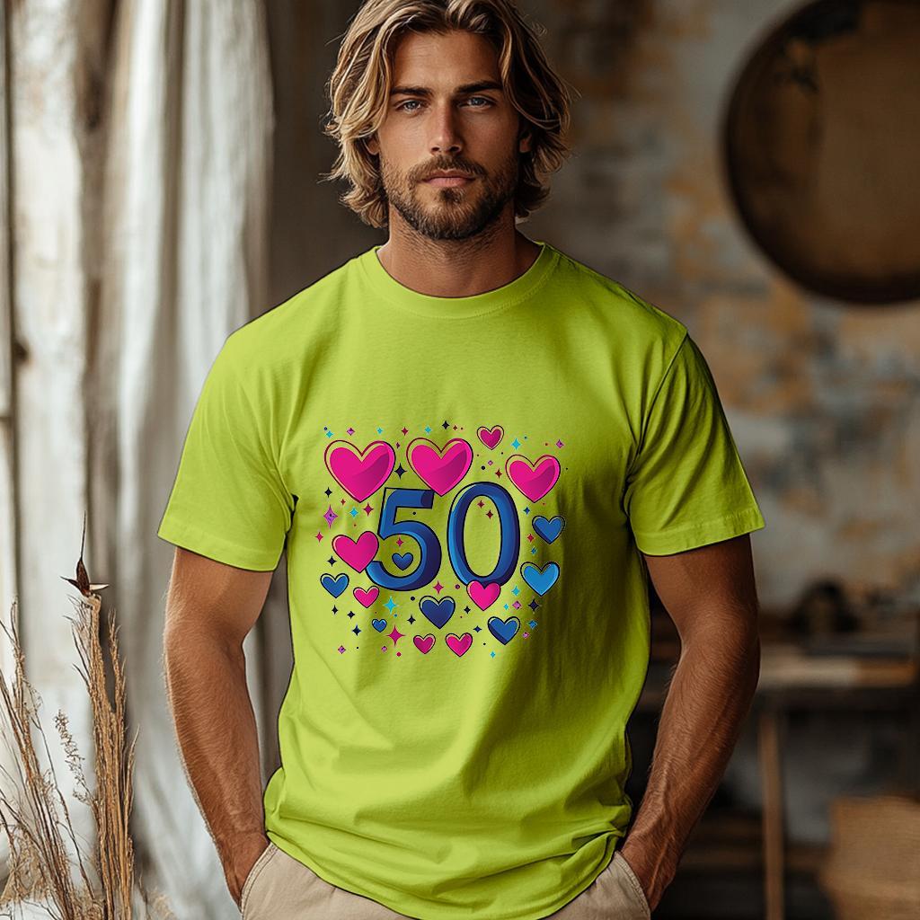 Camiseta Majica sa štampanim printom Cam 905, Muška, Limeta