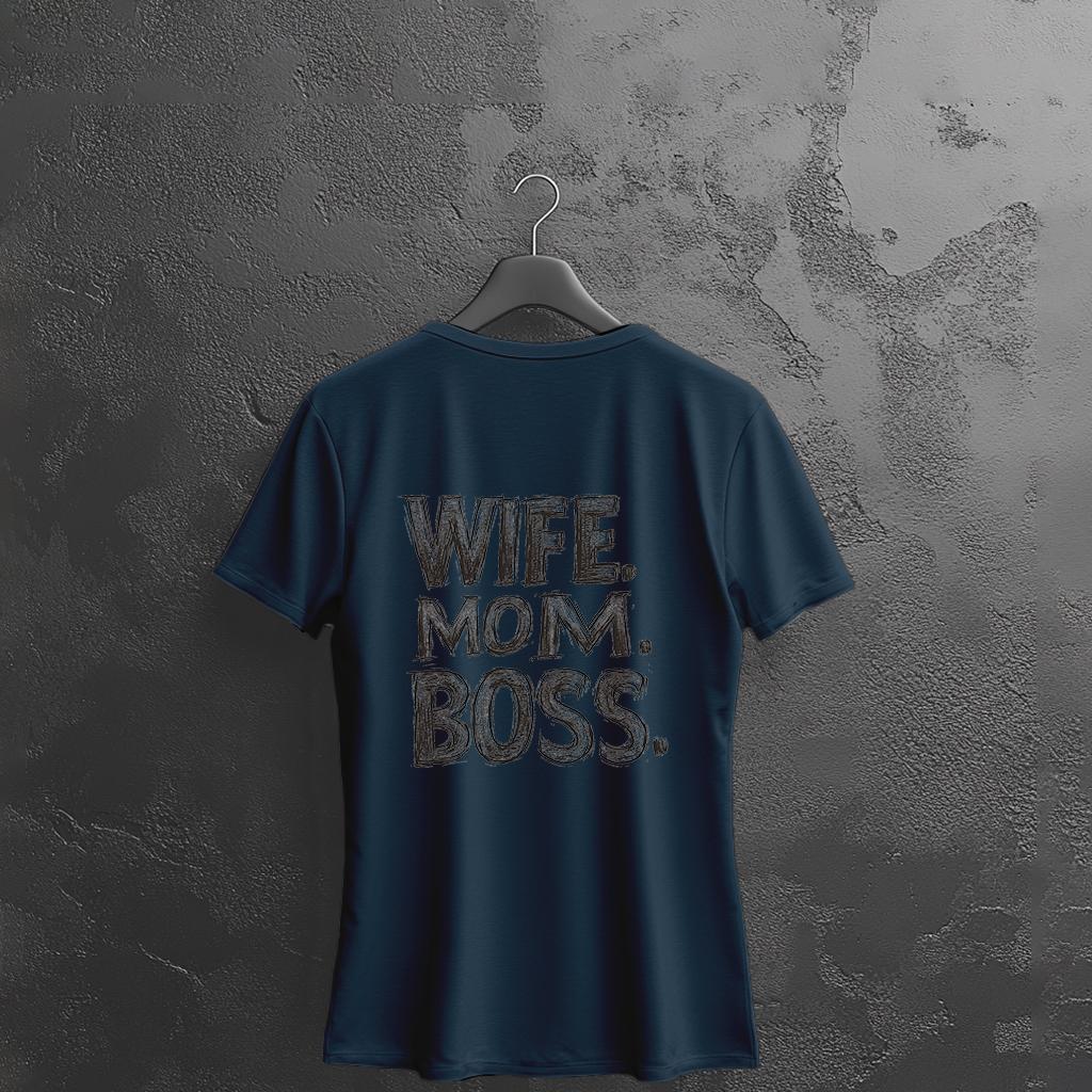 Camiseta Majica sa štampanim printom Cam 886, Ženska, Tamnoplava