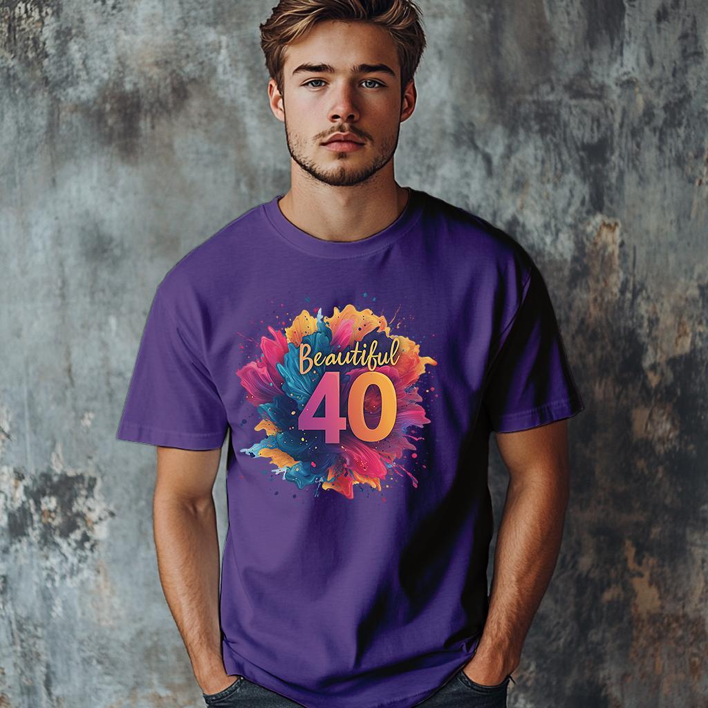 Camiseta Majica sa štampanim printom Cam 901, Muška, Patlidžan