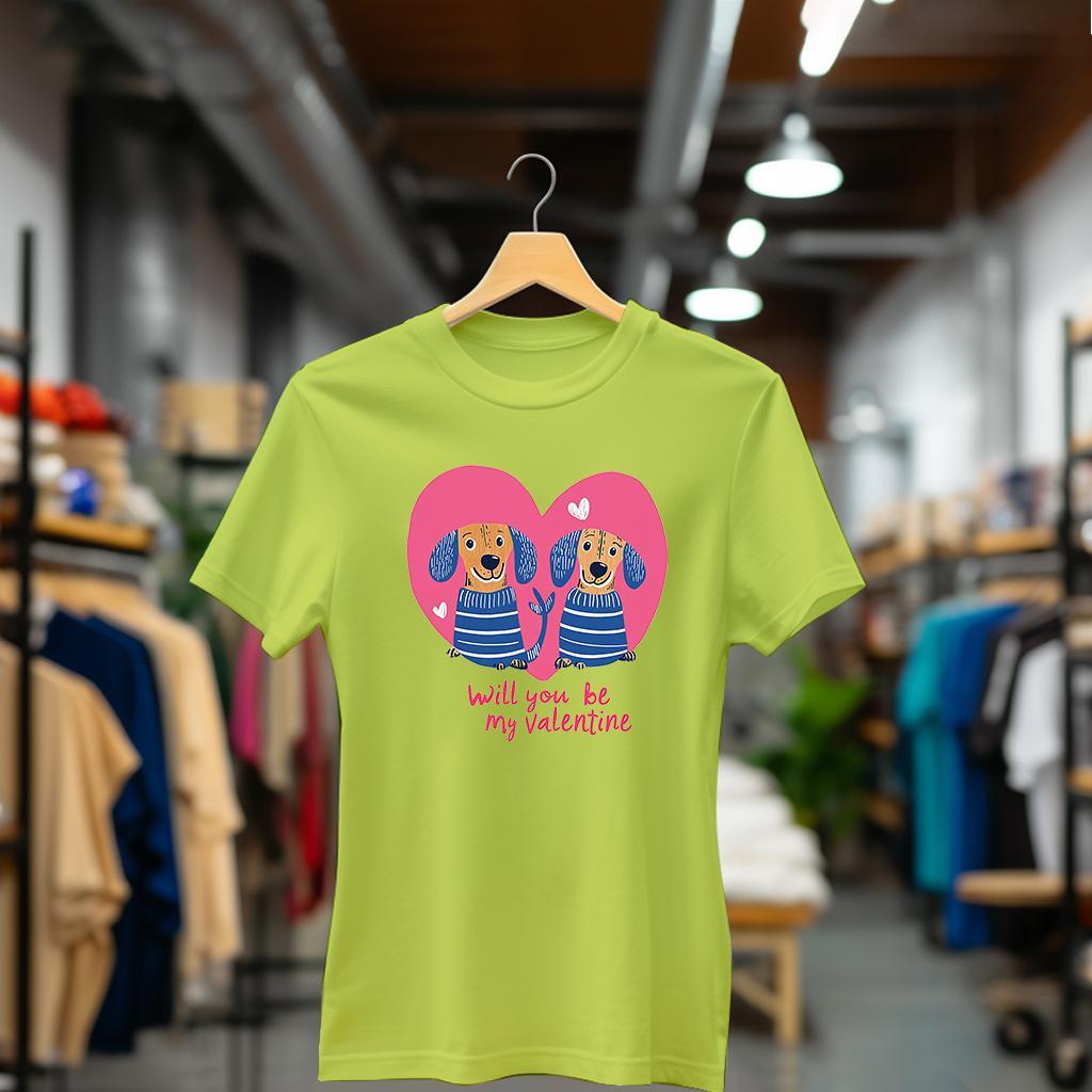 Camiseta Majica sa štampanim printom Cam 872, Ženska, Limeta