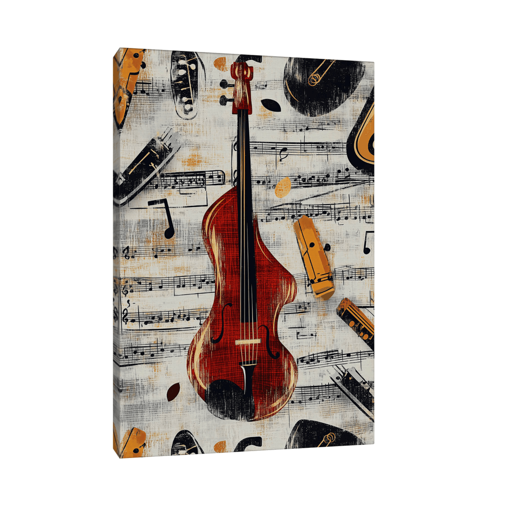 Canvas Slika na platnu Muzički instrument, Bez rama, 80x120cm