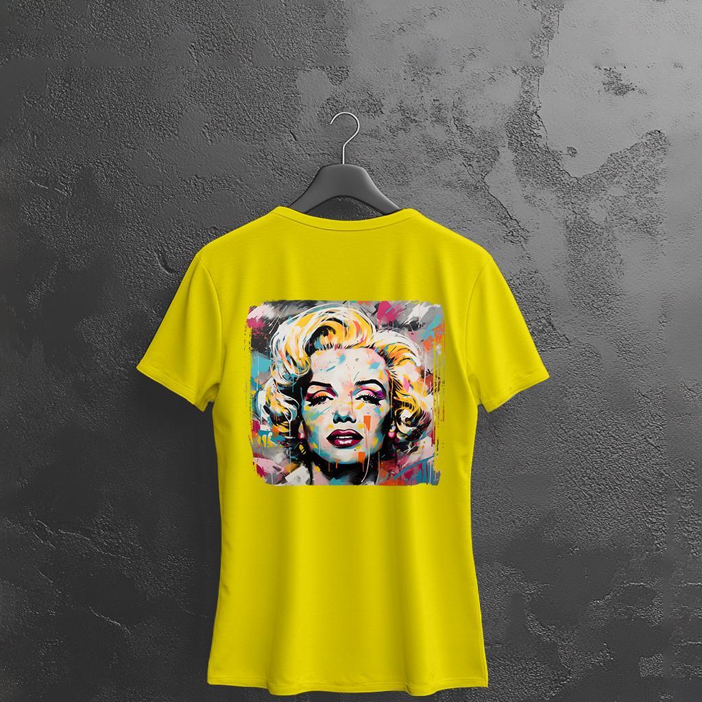 Camiseta Majica sa štampanim printom Cam 893, Ženska, Žuta