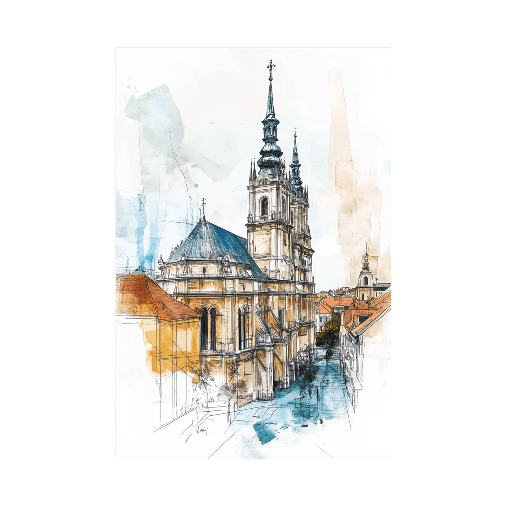 Canvas Slika na platnu Katedrala, 80x120cm