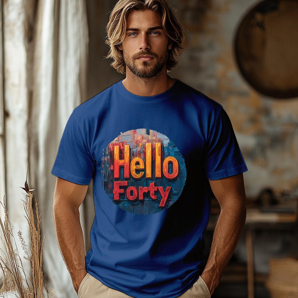 Camiseta Majica sa štampanim printom Cam 904, Muška, Borovnica