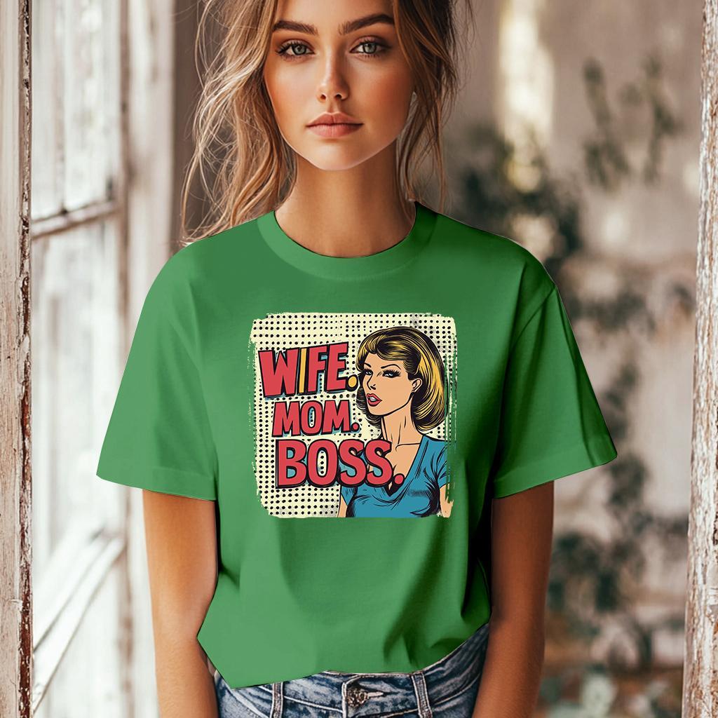 Camiseta Majica sa štampanim printom Cam 884, Ženska, Zelena