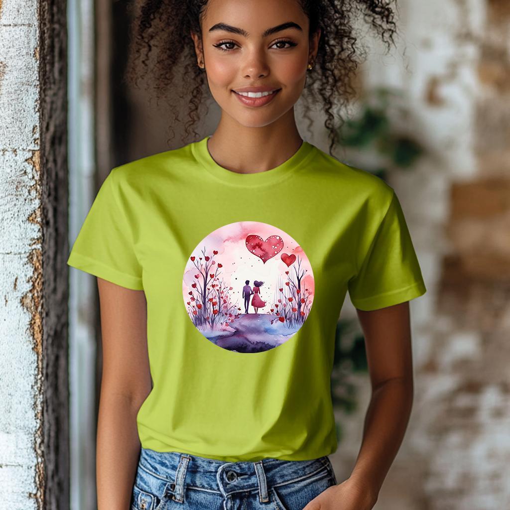 Camiseta Majica sa štampanim printom Cam 881, Ženska, Limeta