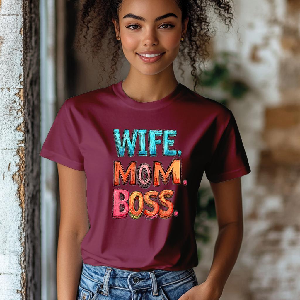 Camiseta Majica sa štampanim printom Cam 883, Ženska, Bordo