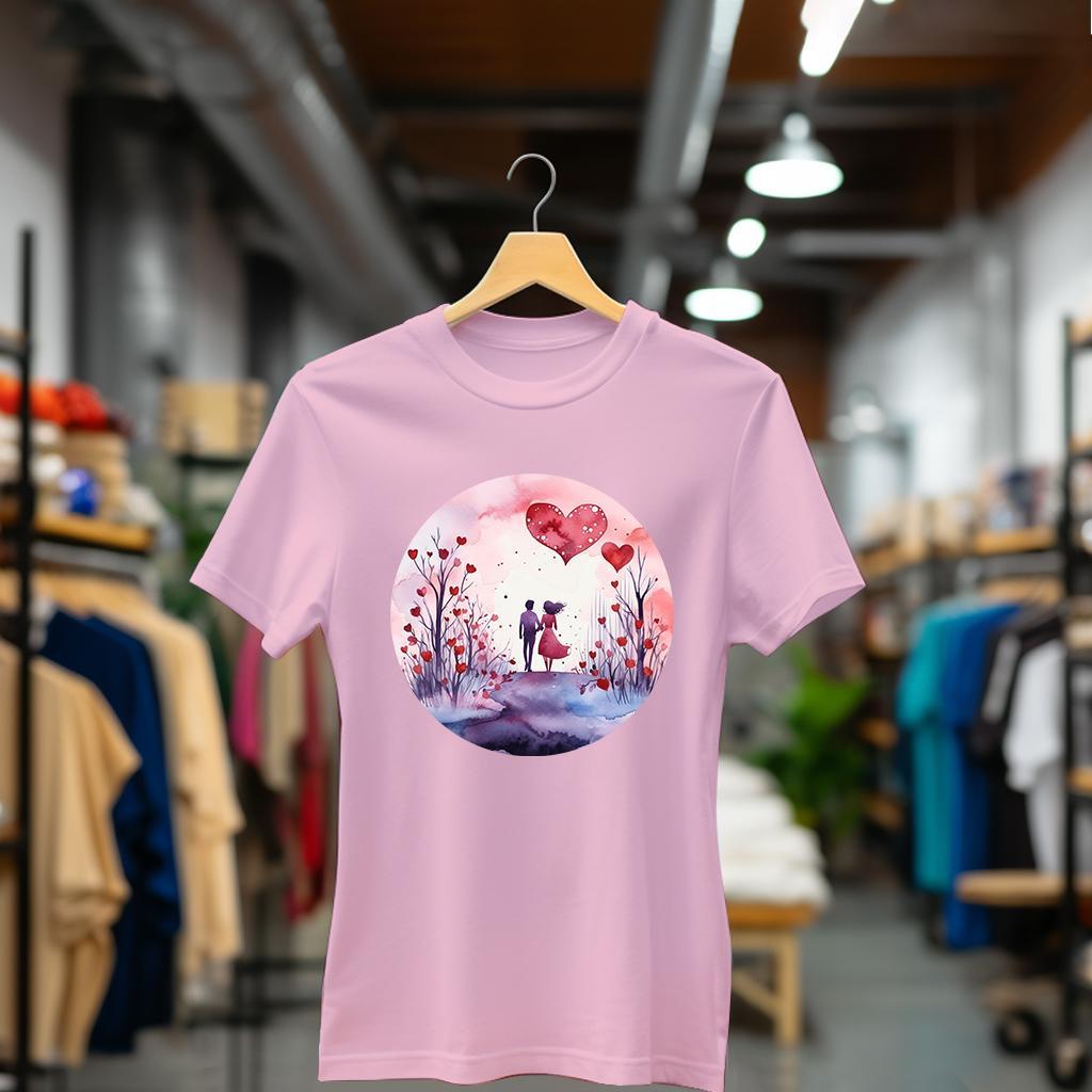 Camiseta Majica sa štampanim printom Cam 881, Ženska, Roze