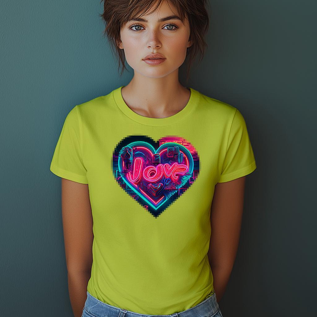 Camiseta Majica sa štampanim printom Cam 873, Ženska, Limeta