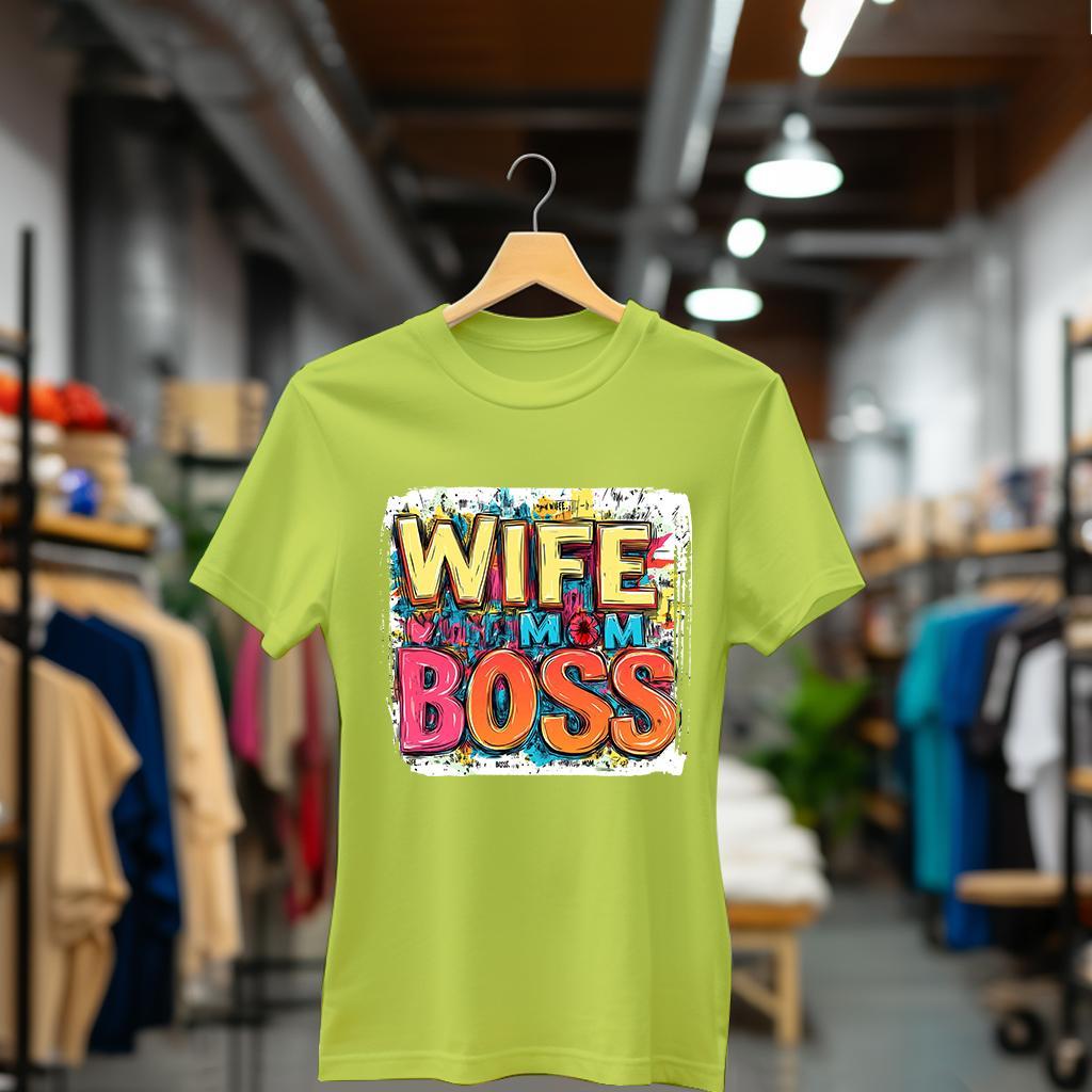 Camiseta Majica sa štampanim printom Cam 892, Ženska, Limeta