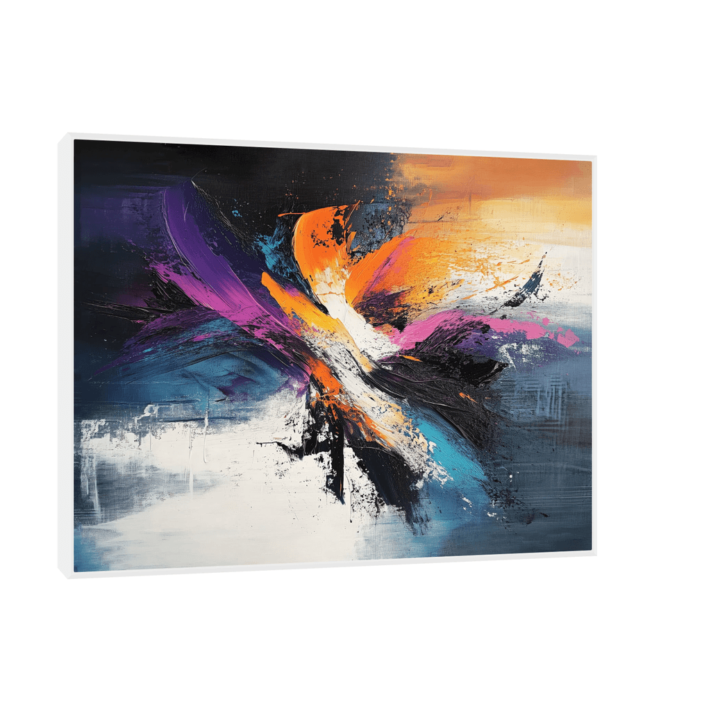 Canvas Slika na platnu Harmonija i kontrast, Sa ramom, 40 x 30 cm, Beli