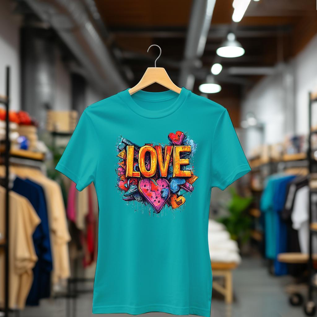 Camiseta Majica sa štampanim printom Cam 870, Ženska, Tirkizna