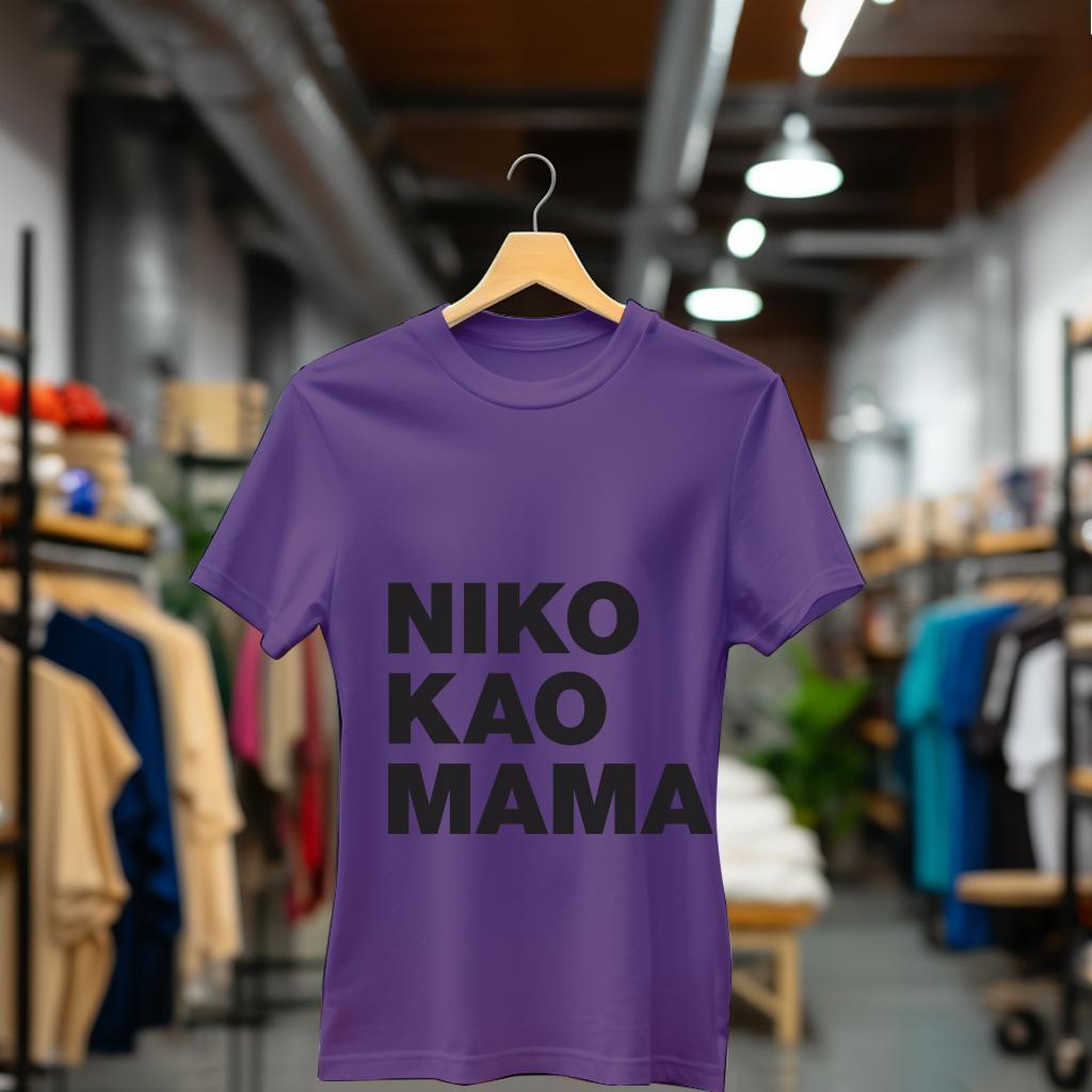 Camiseta Majica sa štampanim printom Cam 895, Ženska, Patlidžan