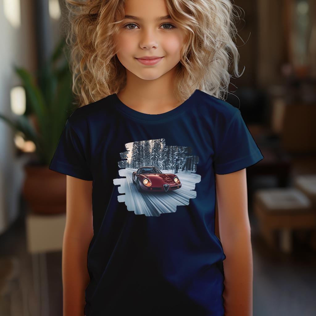 Camiseta Majica sa štampanim printom Cam 847, Dečija, Tamnoplava