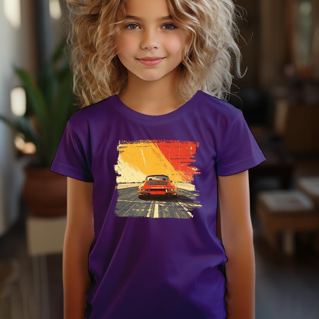 Camiseta Majica sa štampanim printom Cam 842, Dečija, Patlidžan