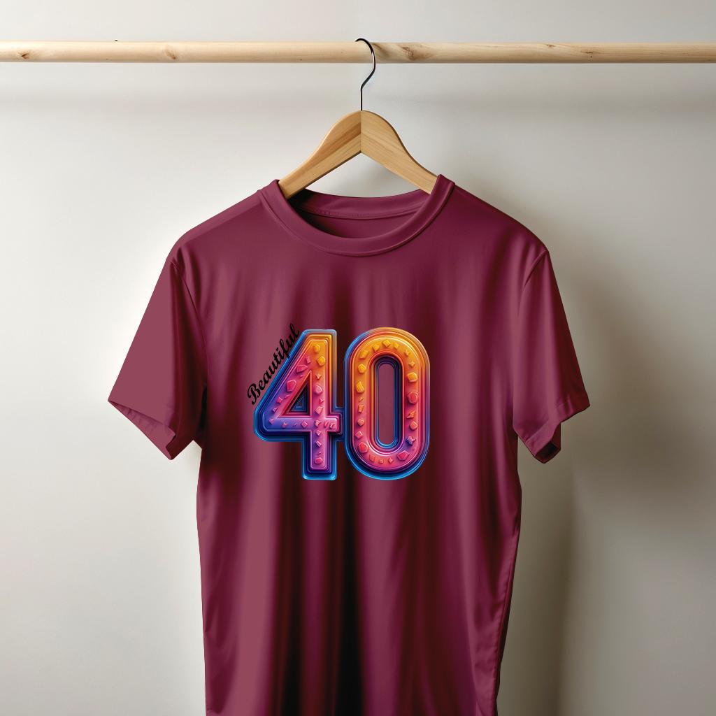 Camiseta Majica sa štampanim printom Cam 902, Muška, Bordo