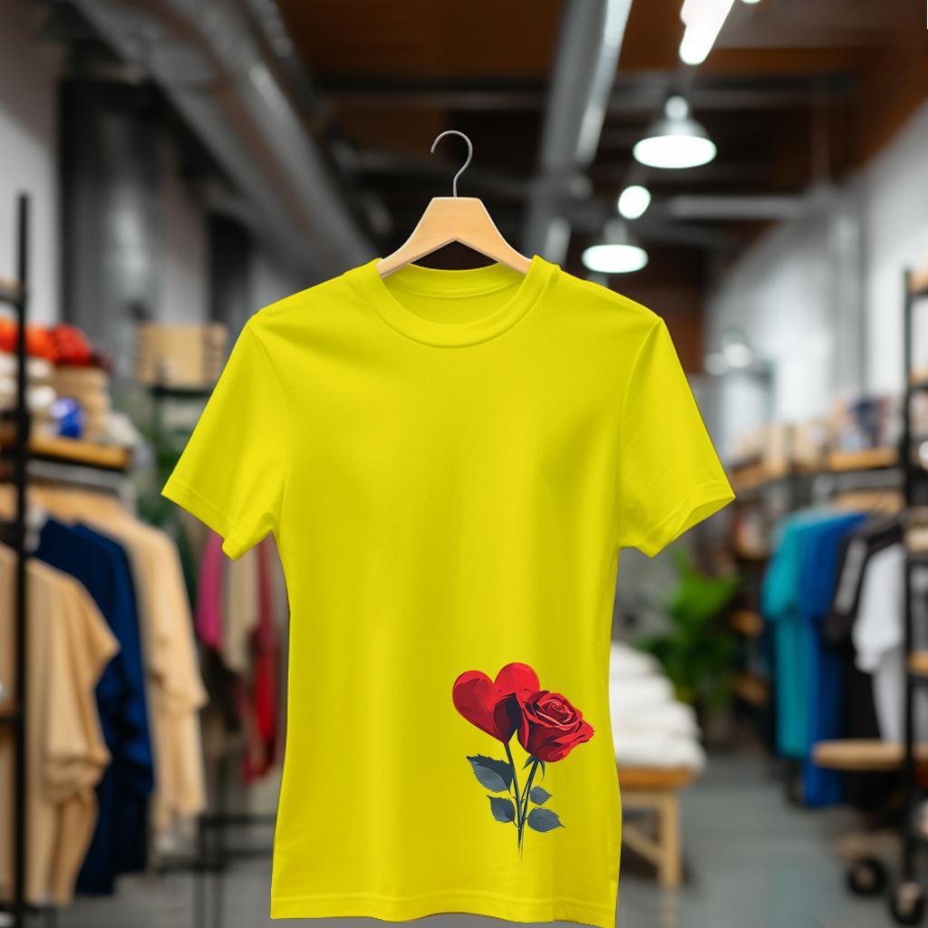 Camiseta Majica sa štampanim printom Cam 880, Ženska, Žuta