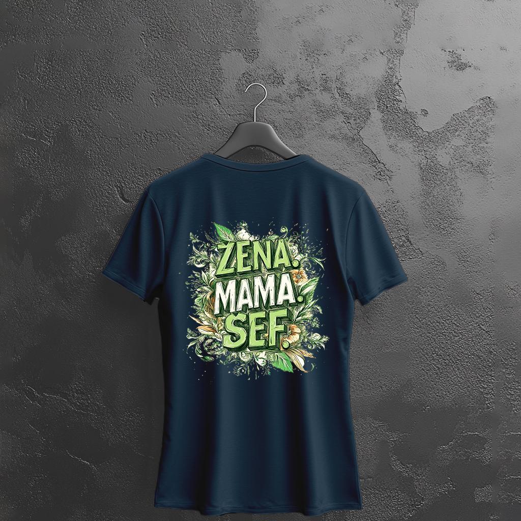 Camiseta Majica sa štampanim printom Cam 887, Ženska, Tamnoplava