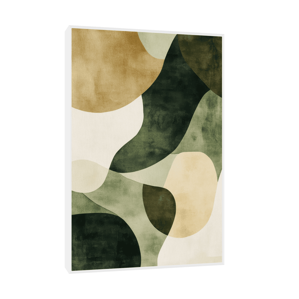 Canvas Slika na platnu Svetlo-tamno I, Sa ramom, 50 x 75 cm, Beli