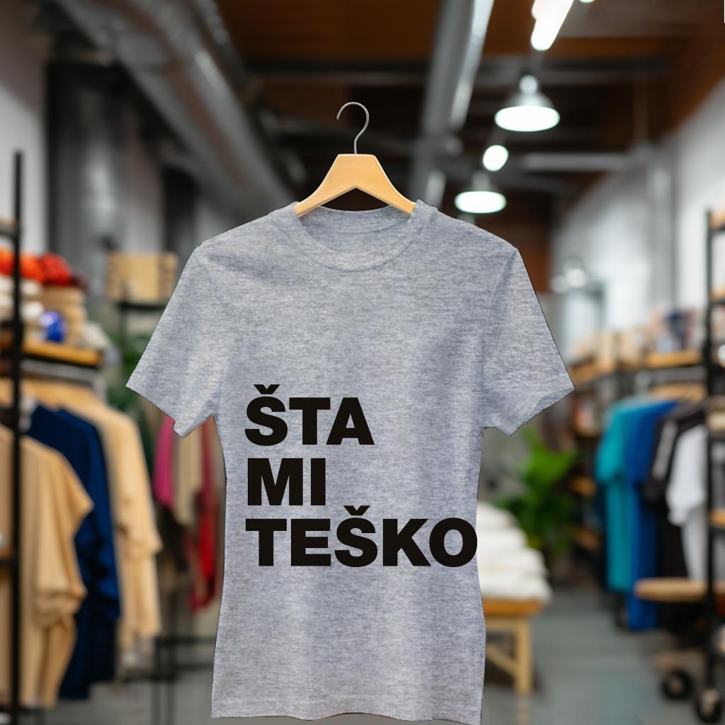 Camiseta Majica sa štampanim printom Cam 897, Ženska, Kalaj