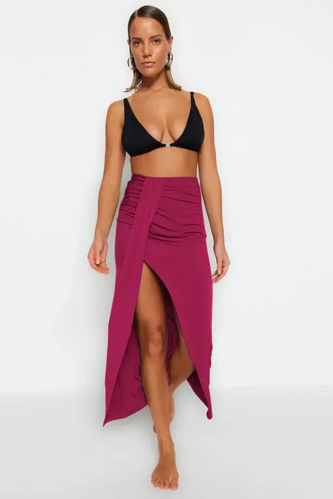 Trendyol Milla Ženska suknja Tbess23Et00021, Bordo