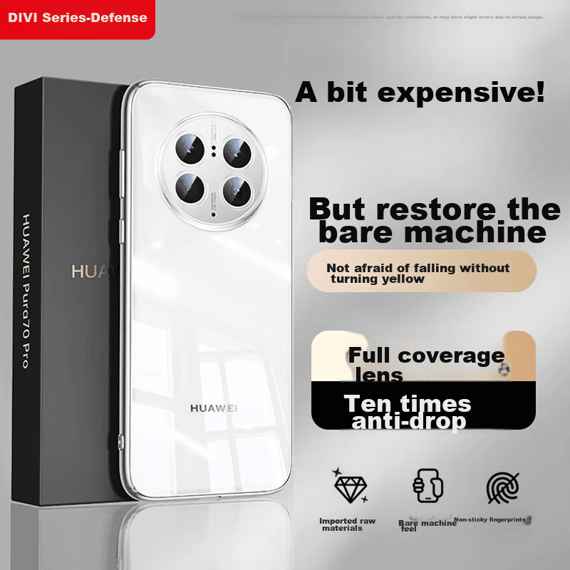 Divi Maska za mobilni telefon Huawei Mate 50 / Huawei Mate 50E, Providna
