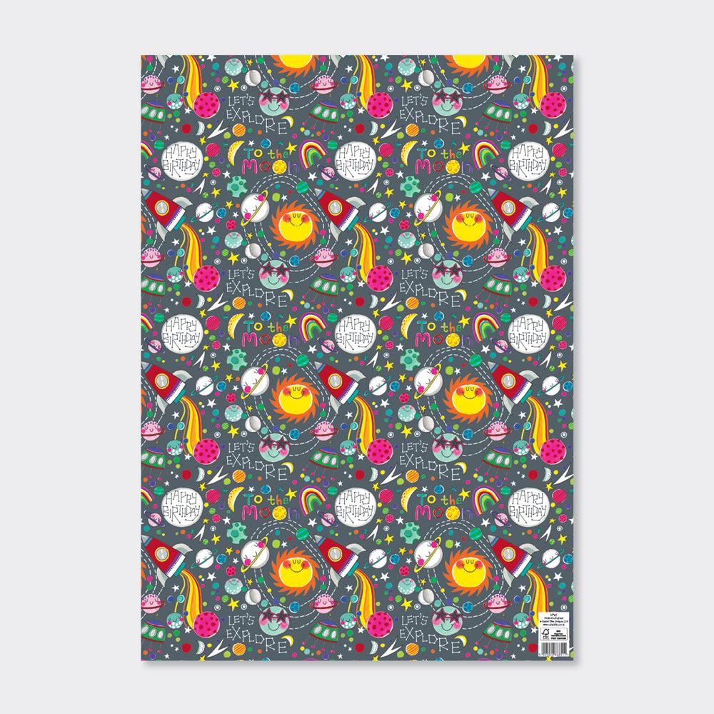 Rachel Ellen Ukrasni papir To the Moon, Šareni