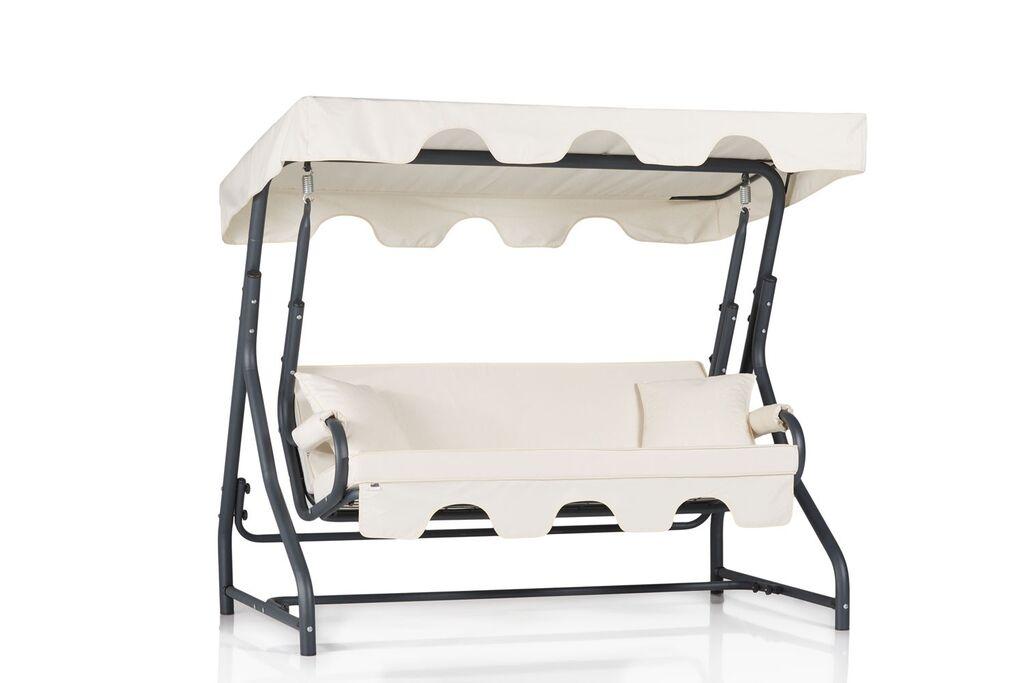 Hanah Home Baštenska ljuljaška Ruta 19, 200x165x110 cm,  Bela