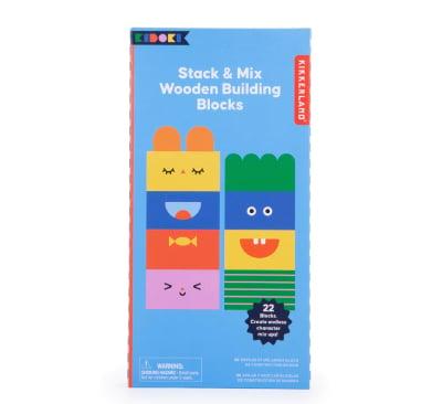 Društvena igra Stack & Mix Wooden Building Blocks