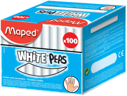 Maped Kreda za crtanje, 100 komada, Bele