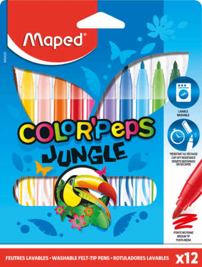 Maped Flomasteri Jungle, 12 komada
