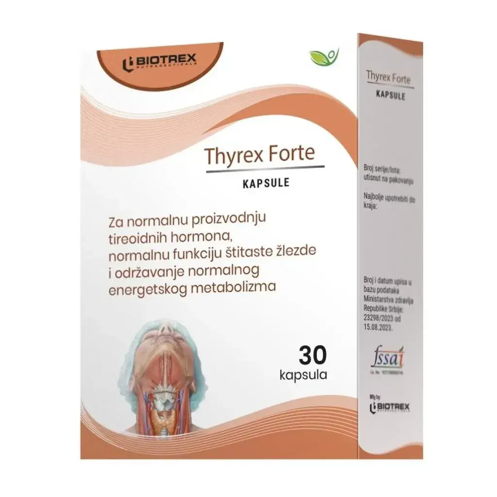 Biotrex nutraceuticals THYREX FORTE, 30 kapsula