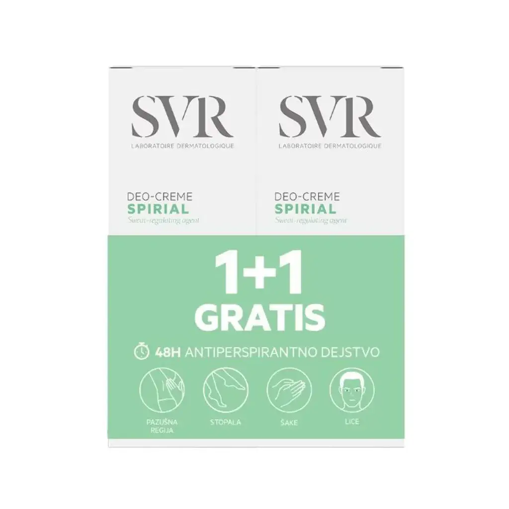 Svr Krema protiv znojenja SPIRIAL DEO, 50ml+50ml