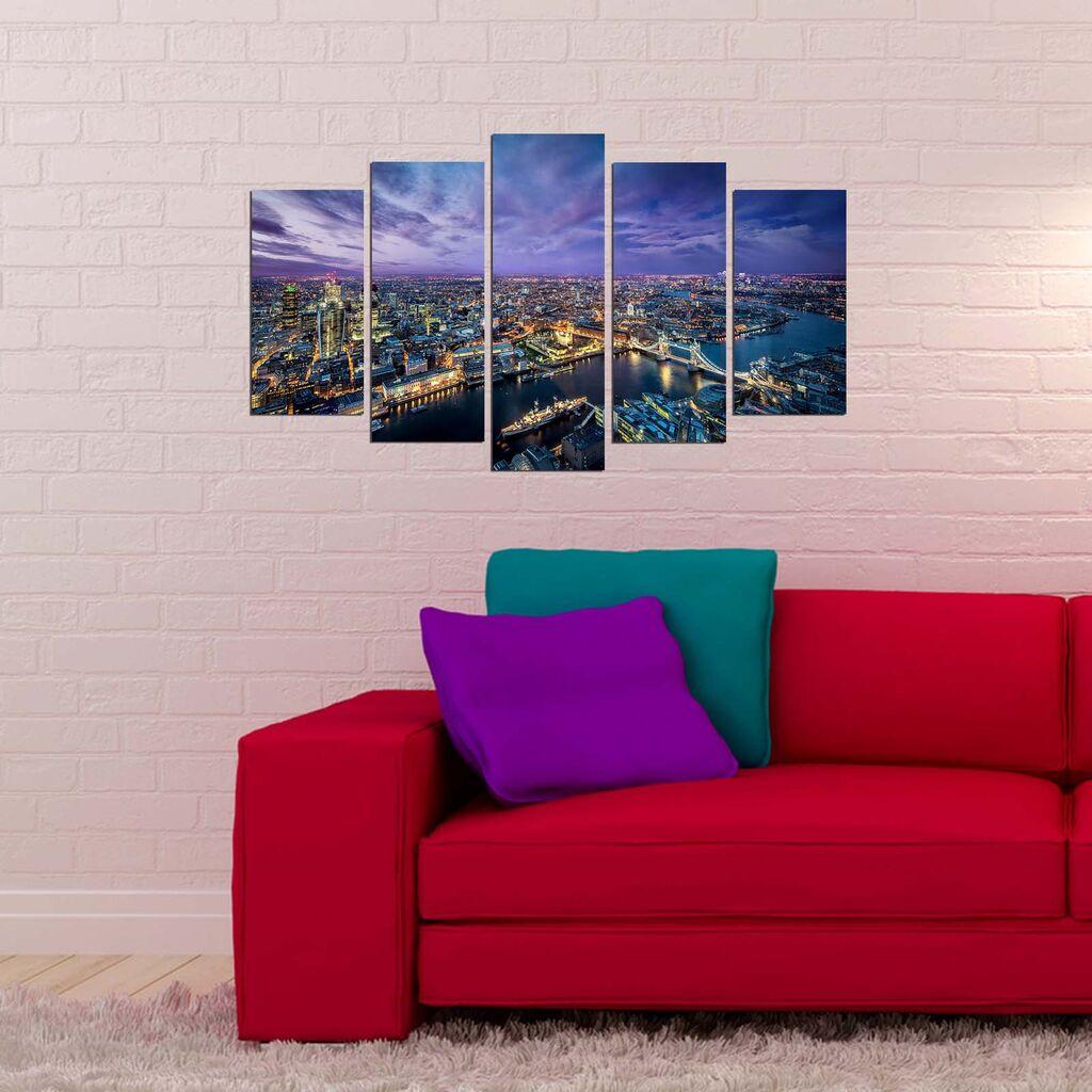 Wallity Set Slika 5MX-58, 5 Delova