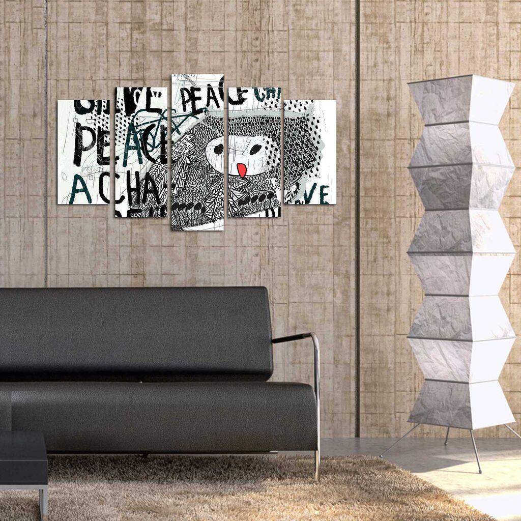 Wallity Set Slika 5ABSMDF-77, 5 Delova