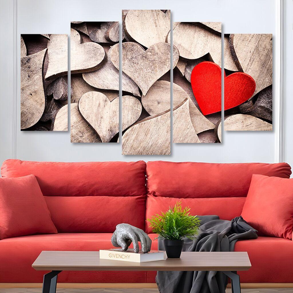 Wallity Set Slika 5MDF4529, 5 Delova