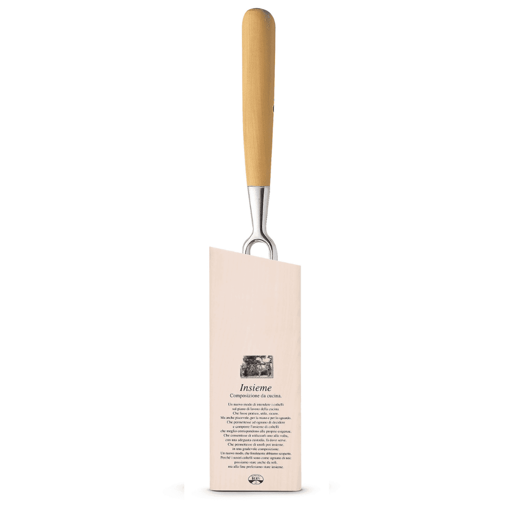 Berti Viljuška za sečenje Insieme, Drška od bukovog drveta