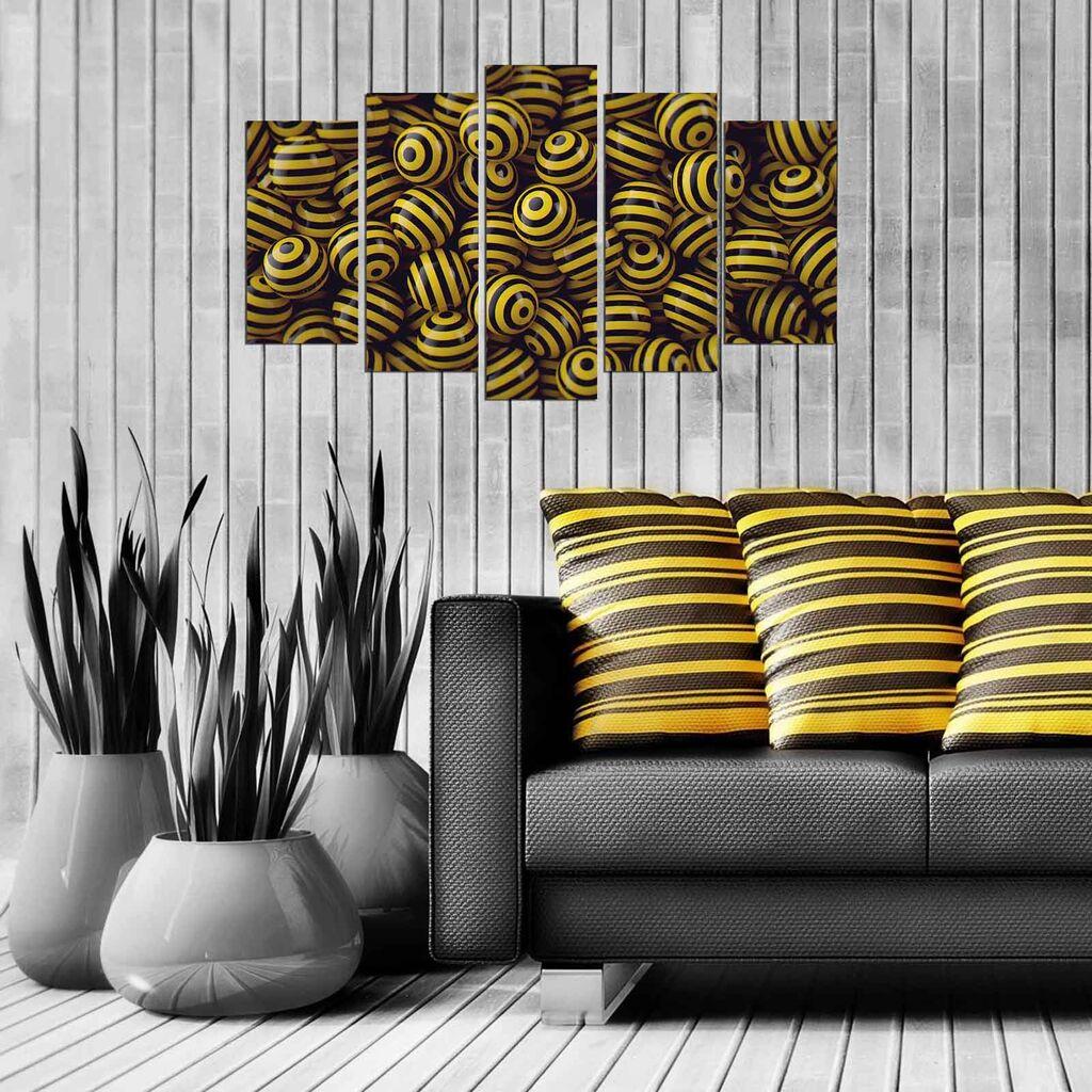 Wallity Set Slika 5MX-54, 5 Delova