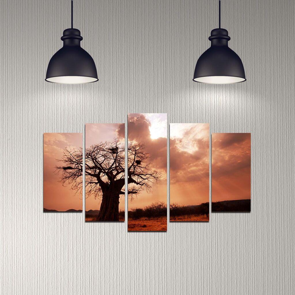 Wallity Set Slika 5DMDF-39, 5 Delova